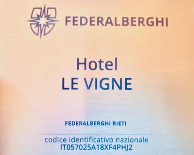 Hotel Le Vigne Contigliano Extérieur photo